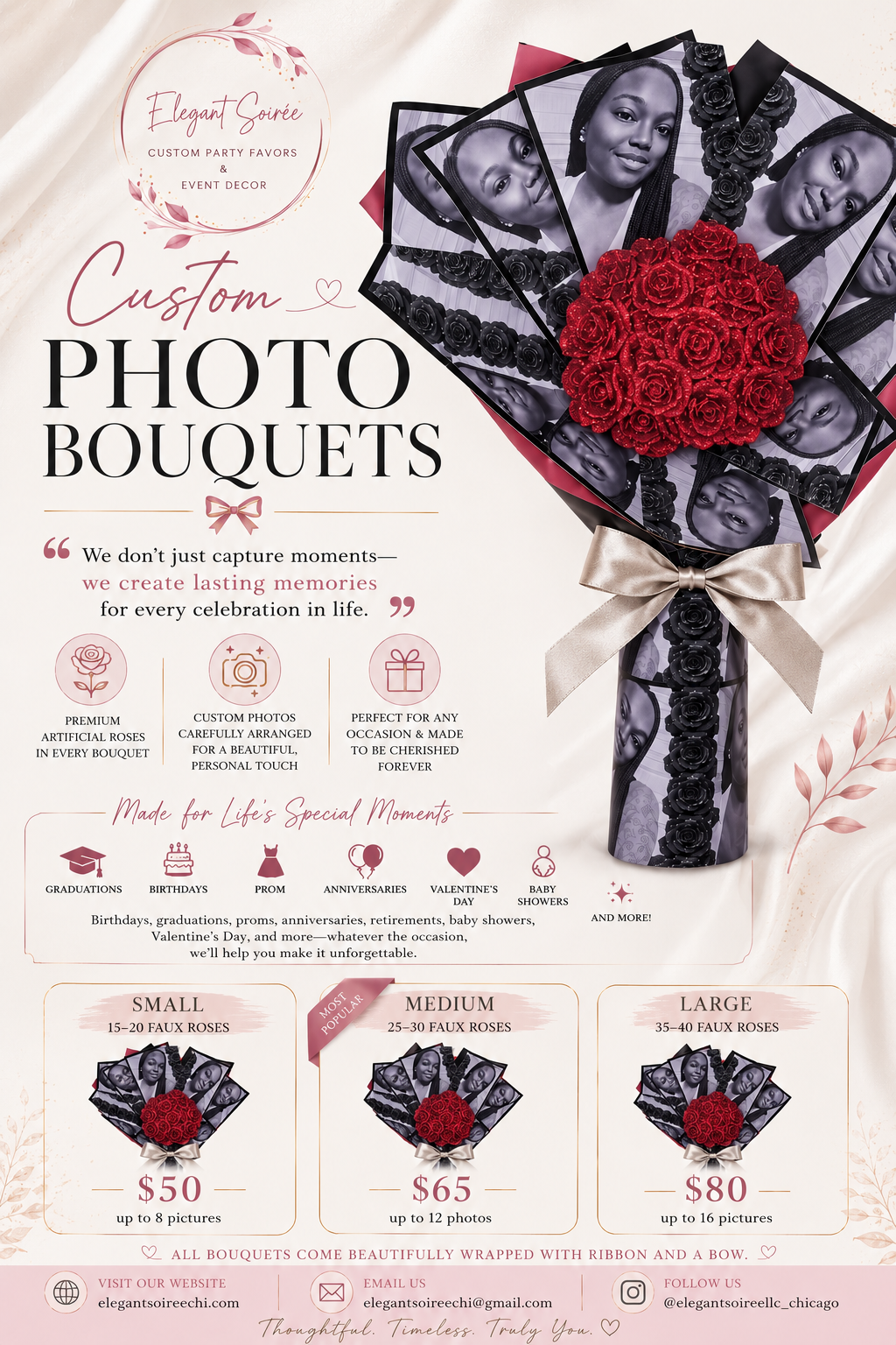 Custom Photo Bouquet